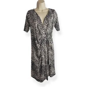 Motherhood Dot Faux Wrap Dress Small